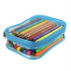 Estojo Baú Gg Pvc Cristal Azul 22,5x16cm Dac - 4349