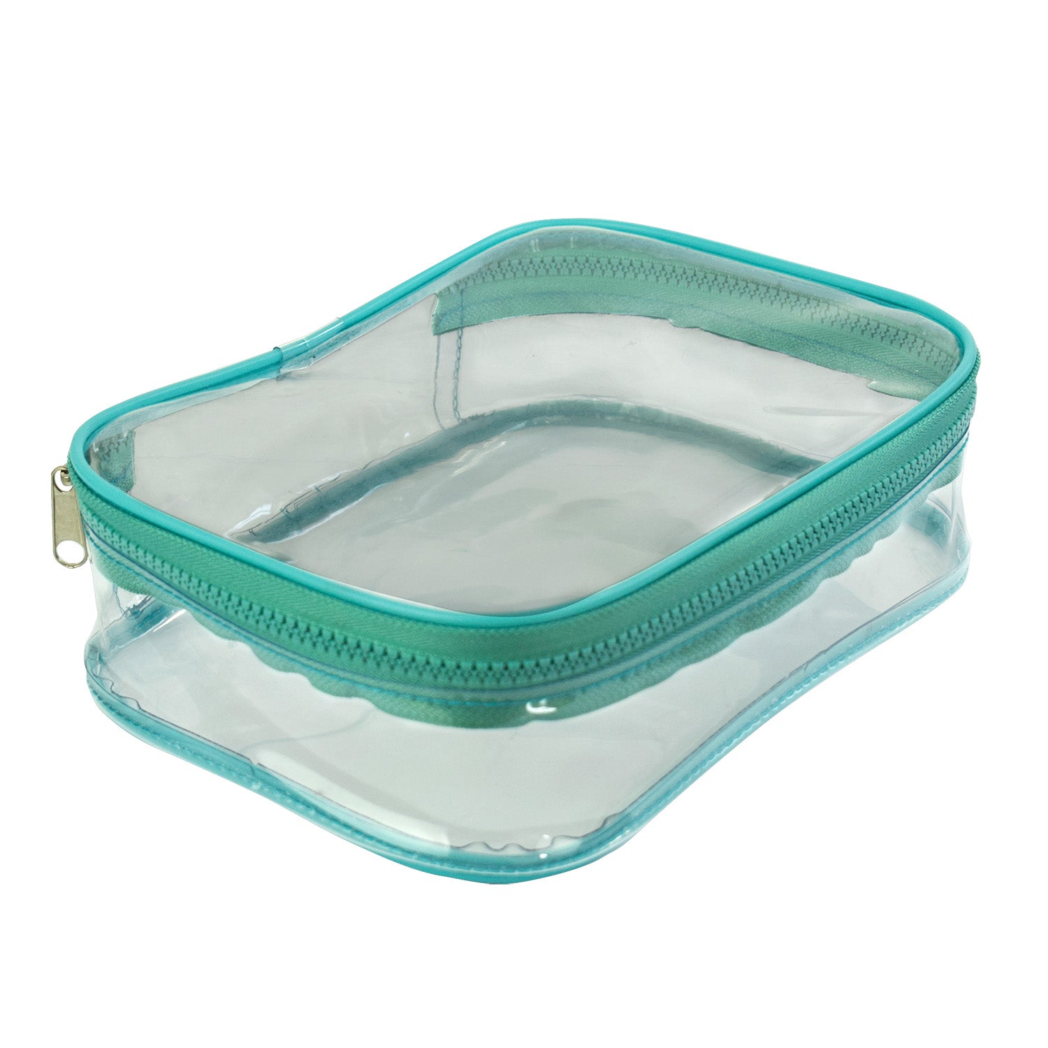 Estojo Baú Gg Pvc Cristal Verde 22,5x16cm Dac - 4350