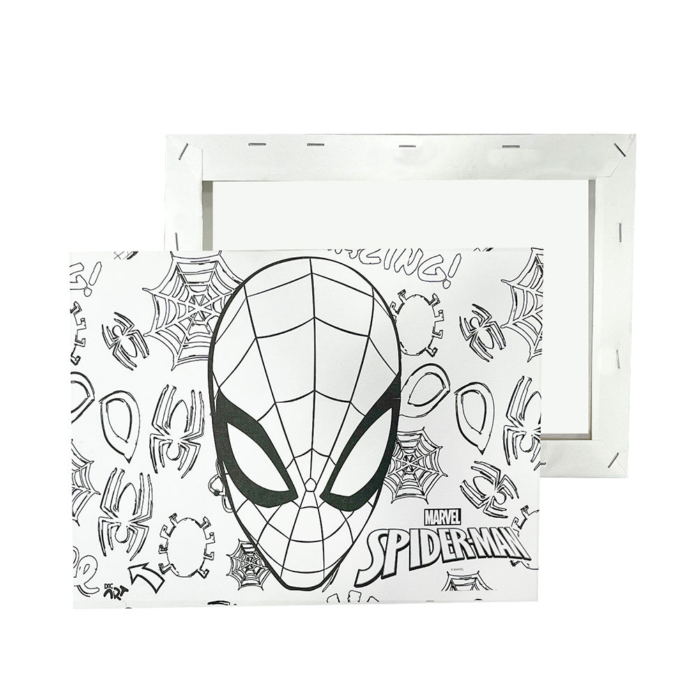 Tela para Pintura Guache com 1 Pincél e 6 Cores - Homem Aranha Dac - 5333