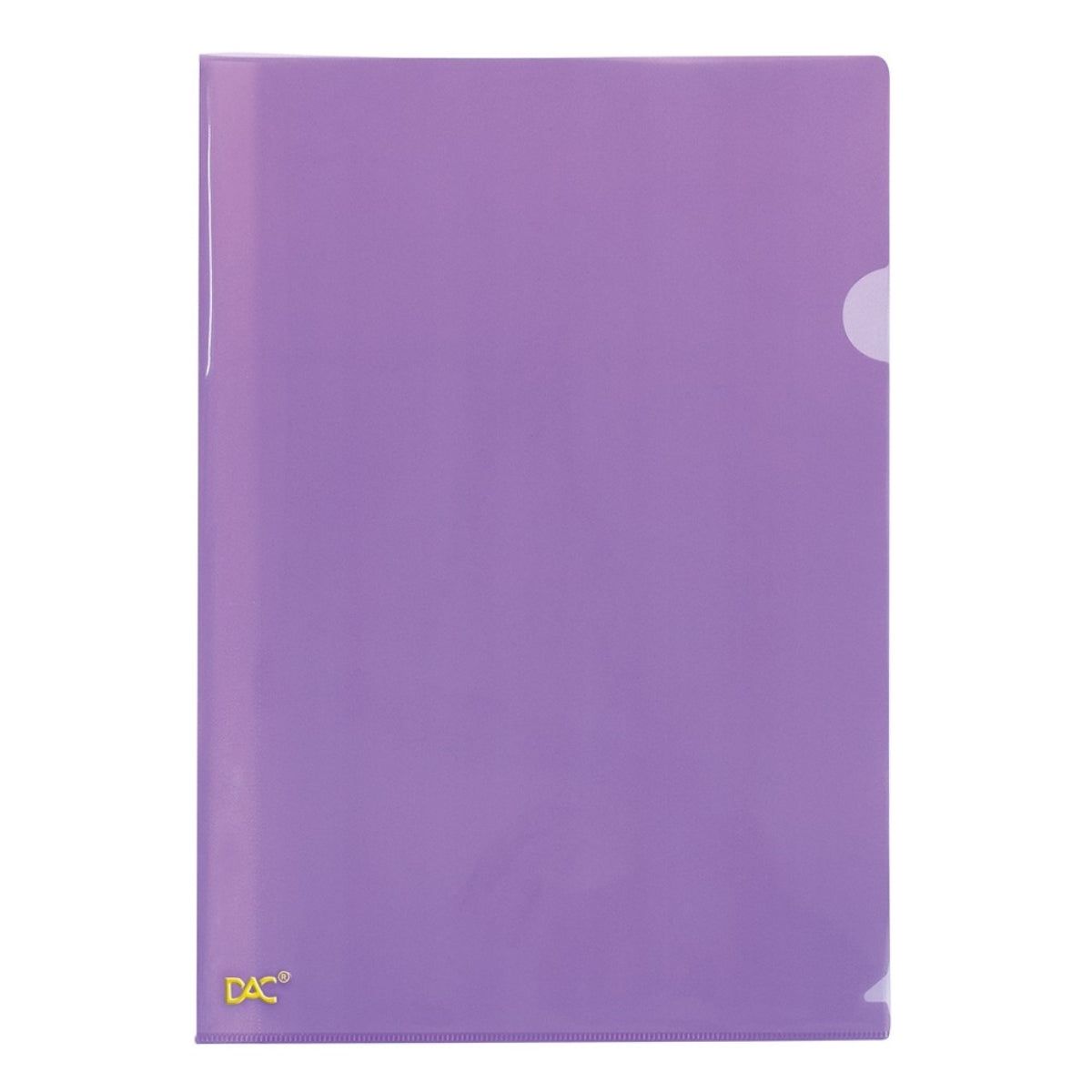 Pasta de Polipropileno em L Dac A4 220x300mm com 10 Unid - Lilas Dac - 042pp-li