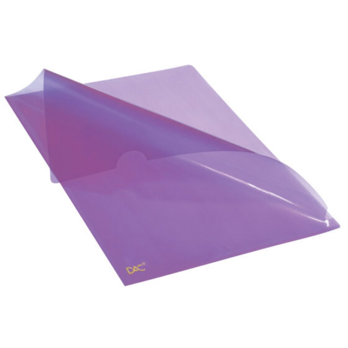 Pasta de Polipropileno em L Dac A4 220x300mm com 10 Unid - Lilas Dac - 042pp-li