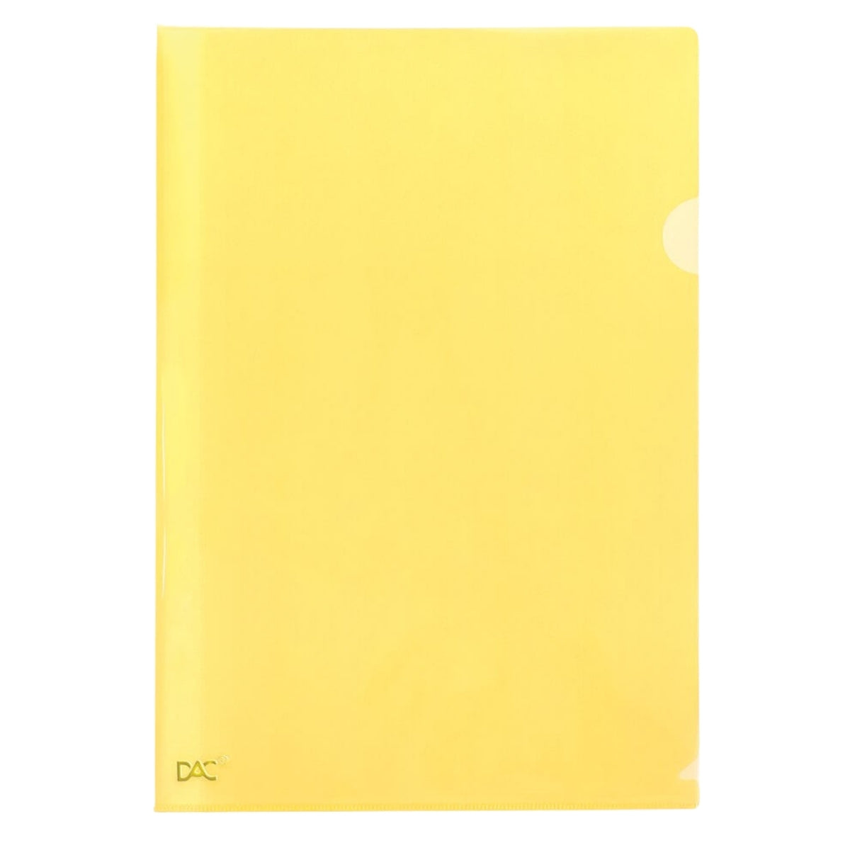 Pasta de Polipropileno em L Dac A4 220x300mm com 10 Unid - Amarelo Dac - 042pp-am