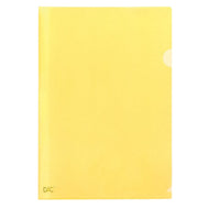 Pasta de Polipropileno em L Dac A4 220x300mm com 10 Unid - Amarelo Dac - 042pp-am