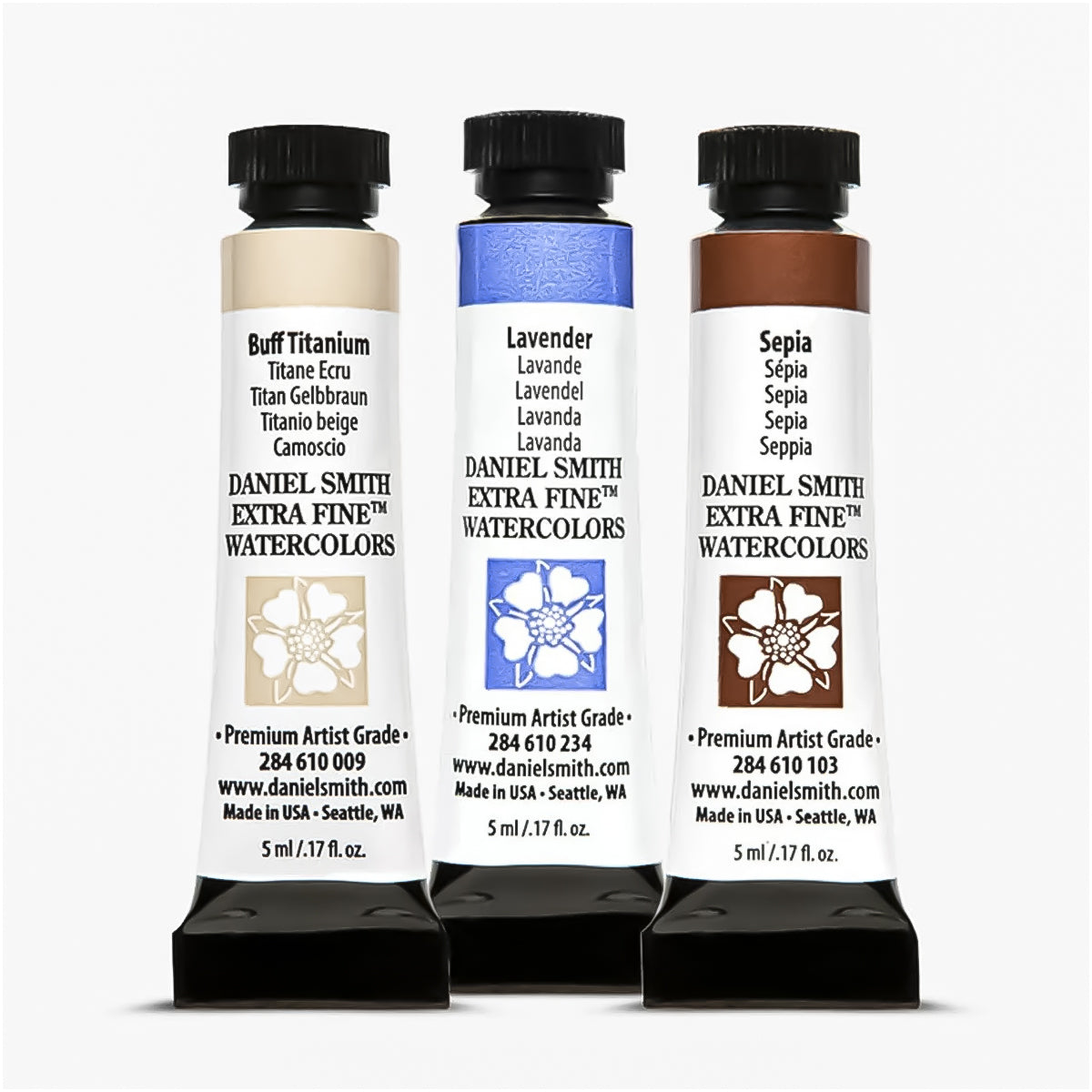 Estojo de Aquarela Daniel Smith Kit Architectural Tubos 5 Ml com 03 Cores
