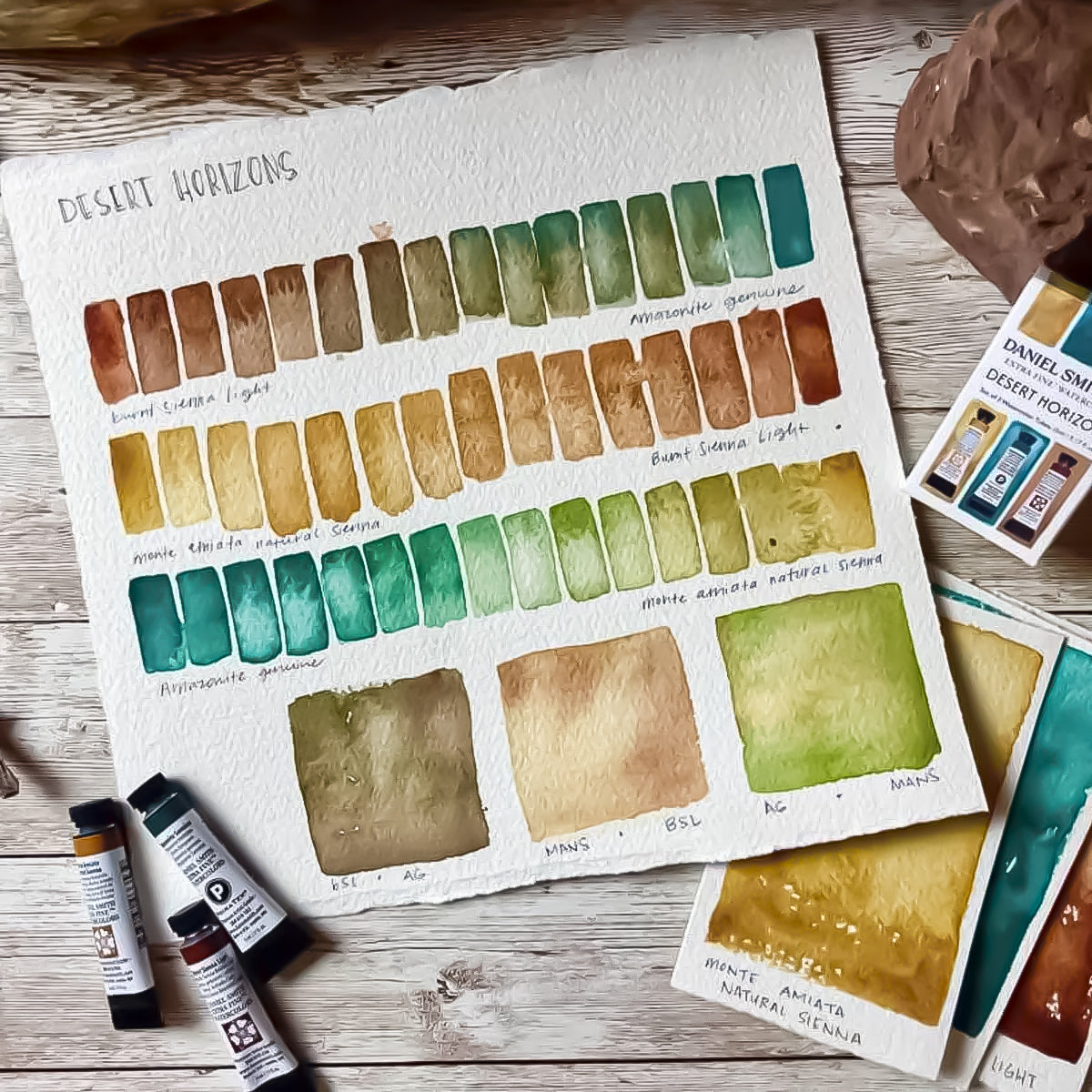 Estojo de Aquarela Daniel Smith Kit Desert Horizons Tubos 5 Ml com 03 Cores