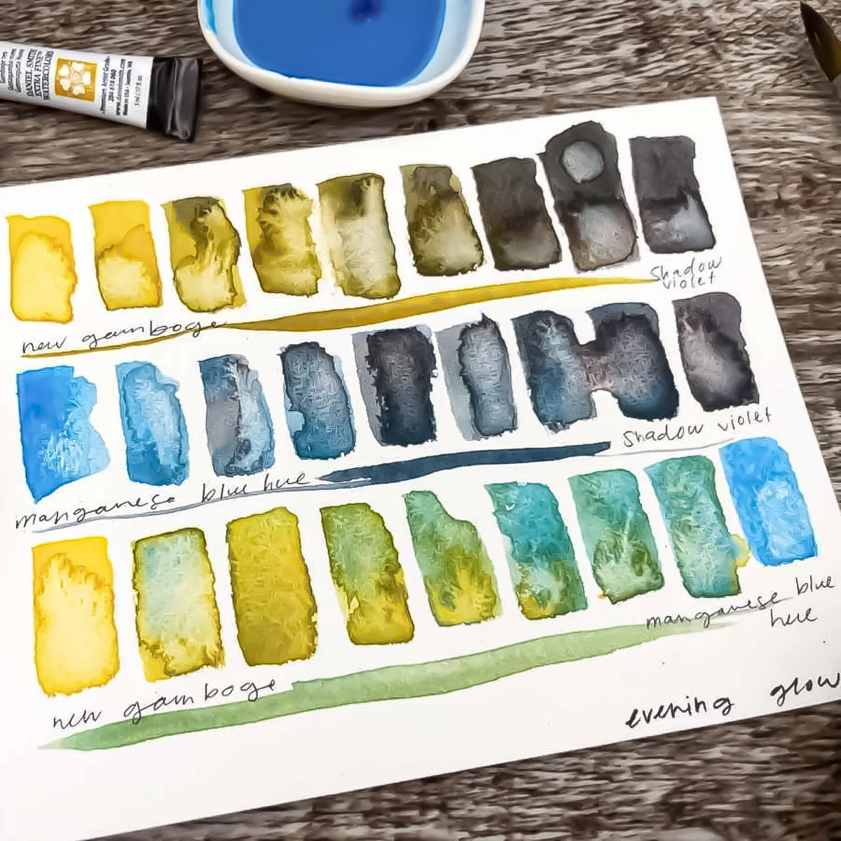 Estojo de Aquarela Daniel Smith Kit Evening Glow Tubos 5ml com 03 Cores