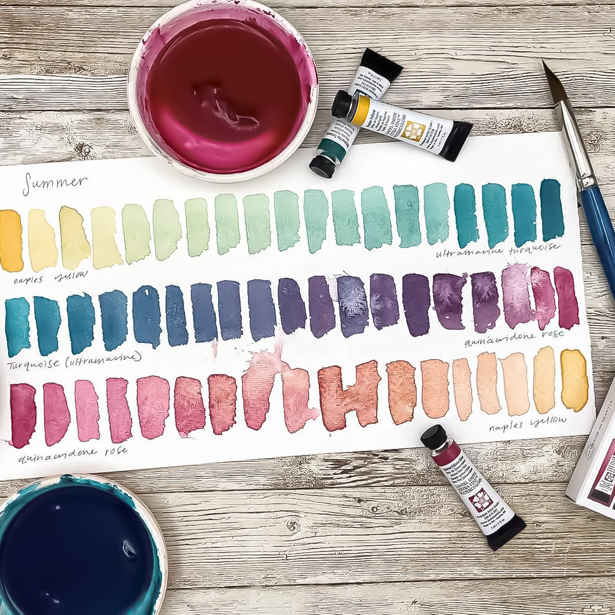 Estojo de Aquarela Daniel Smith Kit Summer Tubos 5ml com 03 Cores