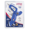 Pistola de Cola Quente Mini 7mm Arte Punto 8w Azul Bico Fino Automática Bivolt