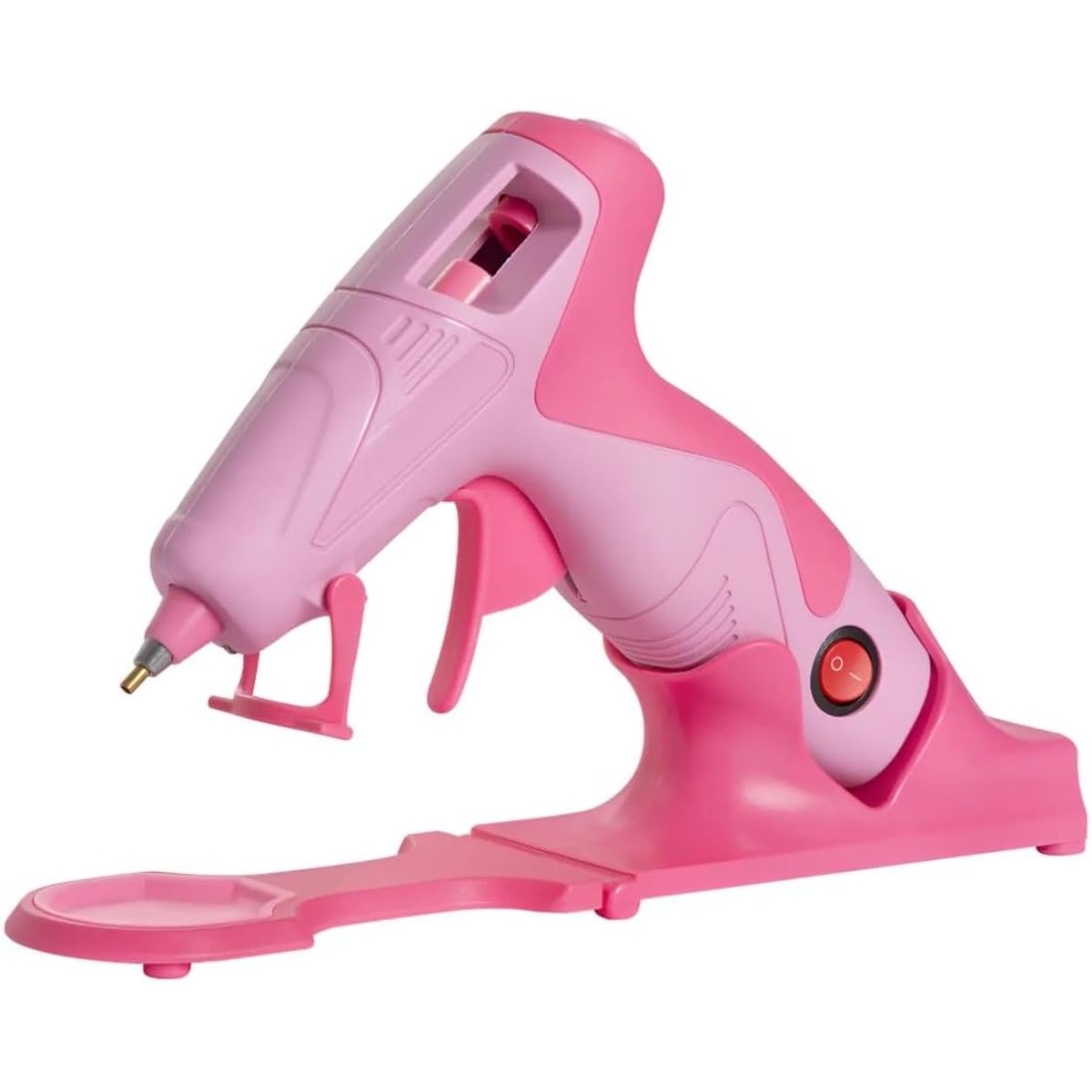 Pistola de Cola Quente 7mm Arte Punto sem Fio ou com Fio 20w Bico Fino Bivolt - Rosa