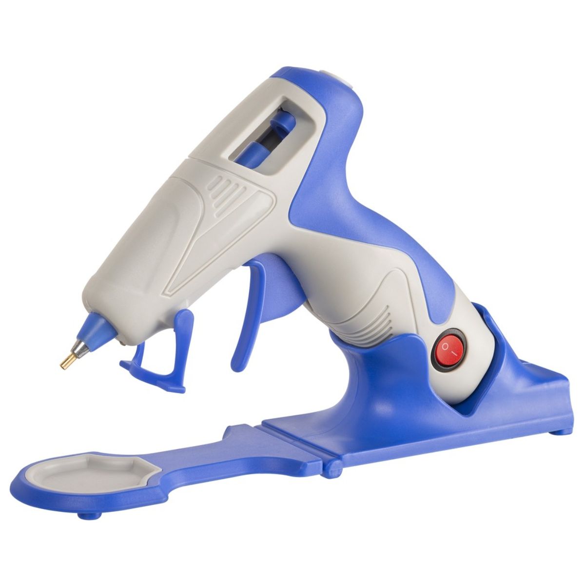 Pistola de Cola Quente 7mm Arte Punto sem Fio ou com Fio 20w Bico Fino Bivolt - Azul