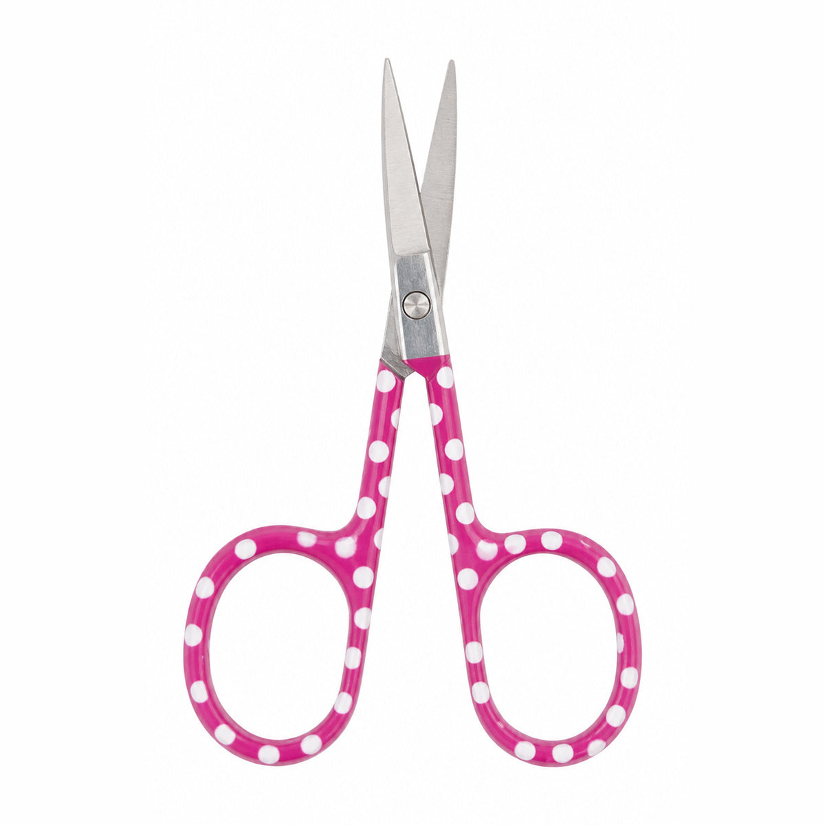 Tesoura para Bordar Ponta Reta Rosa com Poá 9cm - Artepunto