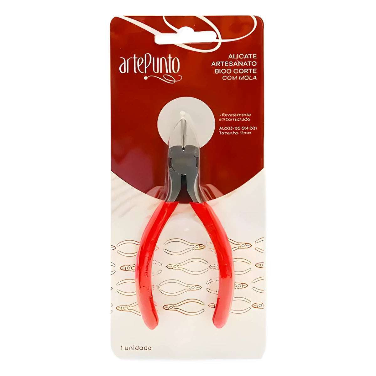 Alicate Bico de Corte para Bijuteria e Artesanato 11mm com Mola - Artepunto