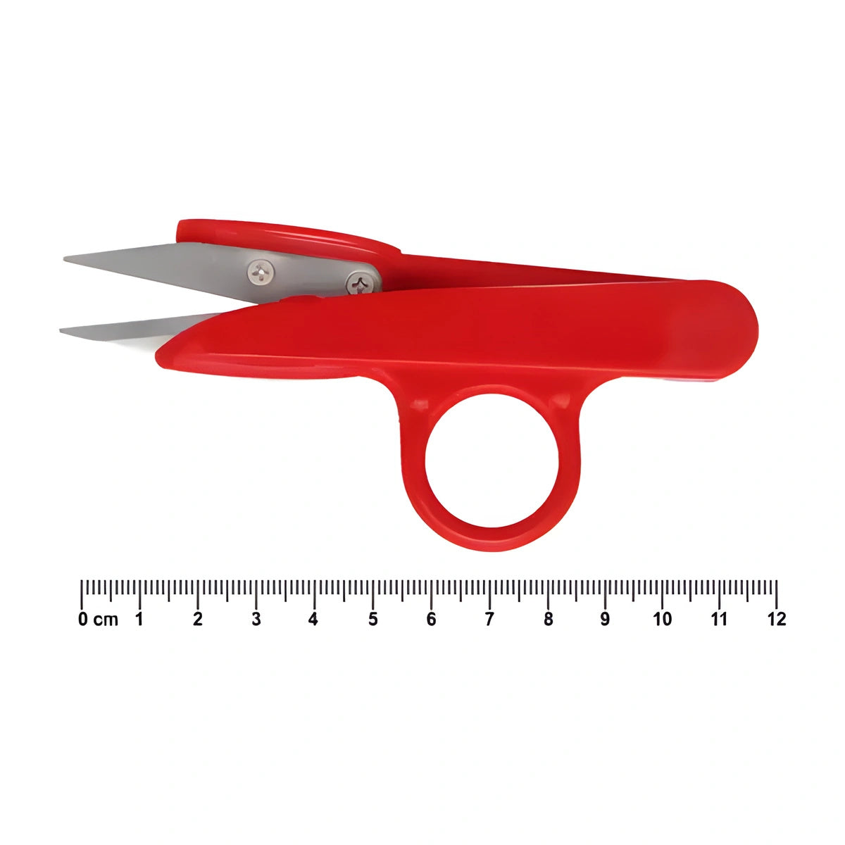 Tesoura de Arremate para Costura e Bordado Vermelha 12cm - Artepunto