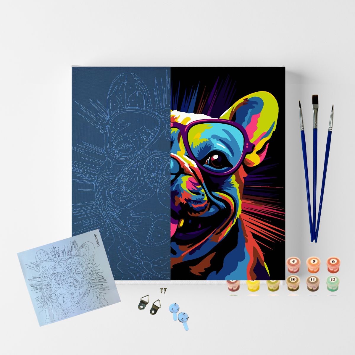 224926-kit-de-tela-para-pintura-numerada-sinoart-30x30cm-black---buldogue-style-523561