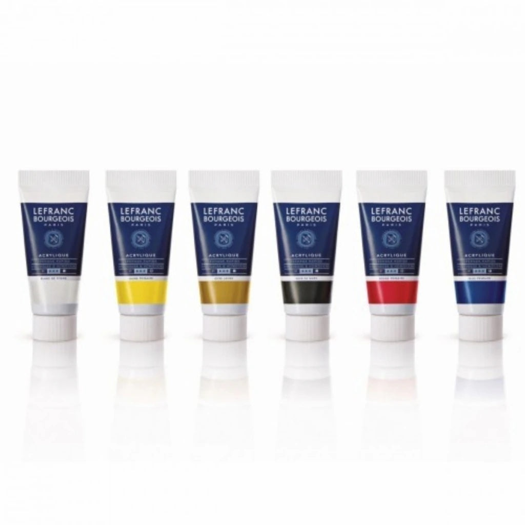 Estojo de Tinta Acrílica Fine 20ml com 6 Cores - Lefranc Bourgeois