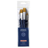 Kit Pincéis Sintéticos Misto Cabo Curto 6 Unidades - Lefranc Bourgeois