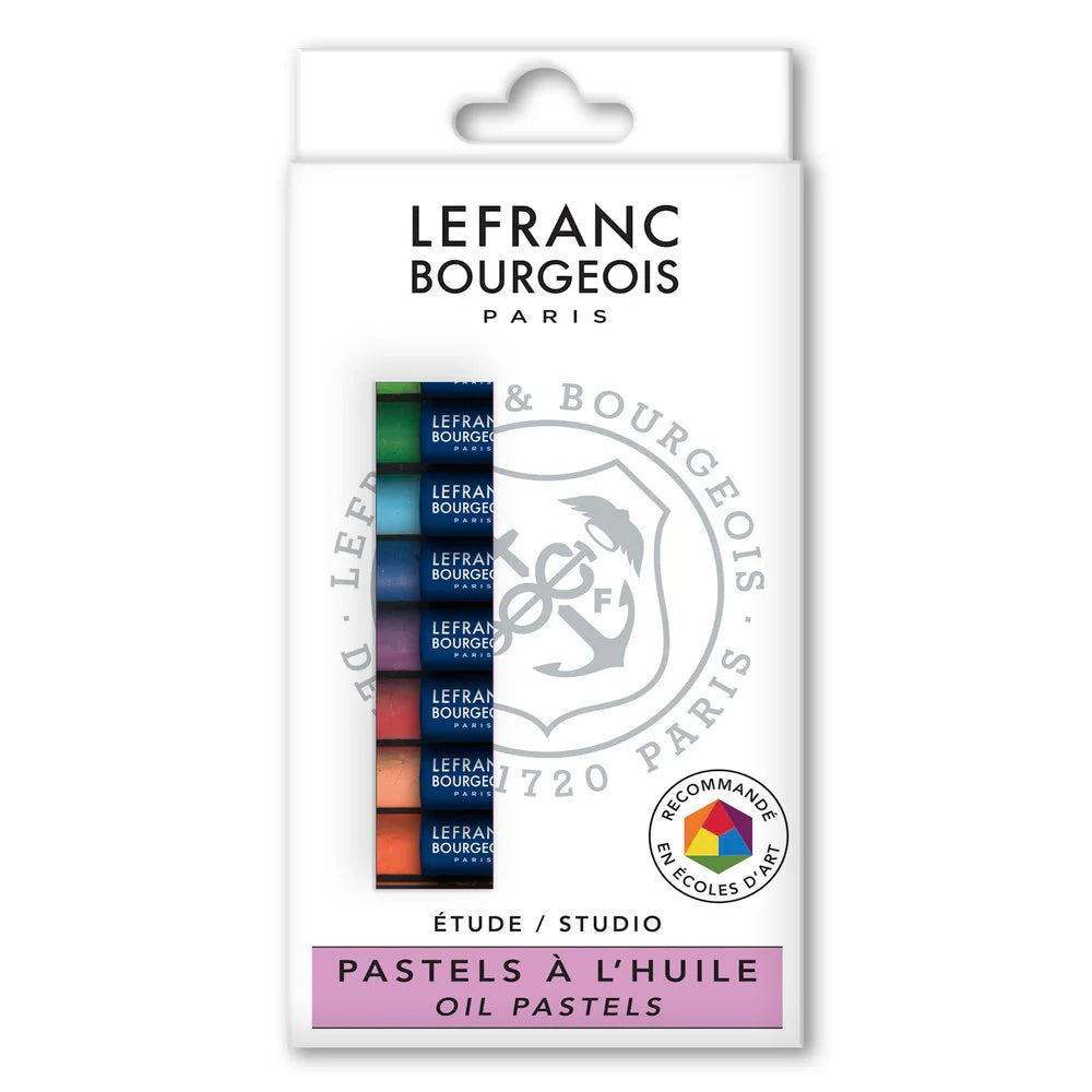 Estojo de Giz Pastel Oleoso Louvre com 12 Cores - Lefranc Bourgeois
