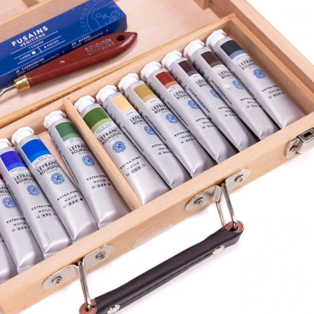 Estojo de Tinta a Óleo Extra-fine Classic Box com 24 Peças - Lefranc Bourgeois
