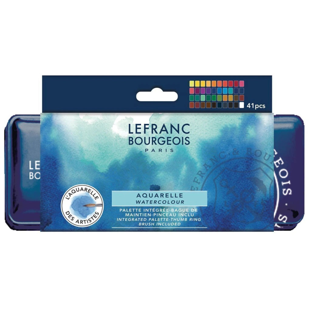 Estojo de Aquarela Fine em Pastilha com 40 Cores - Lefranc Bourgeois