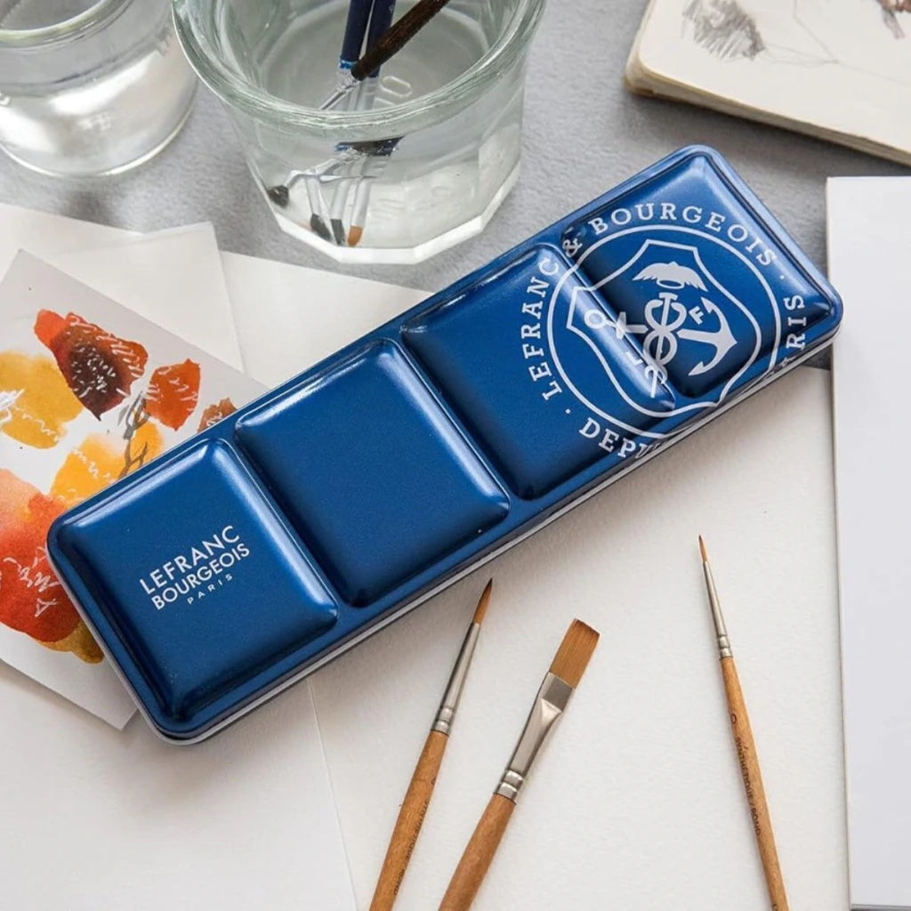 Estojo de Aquarela Fine em Pastilha com 40 Cores - Lefranc Bourgeois