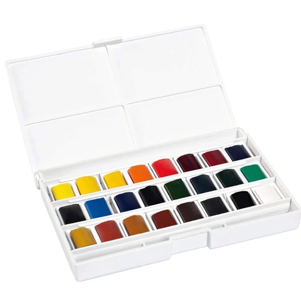 Estojo de Aquarela Fine em Pastilha com 24 Cores - Lefranc Bourgeois