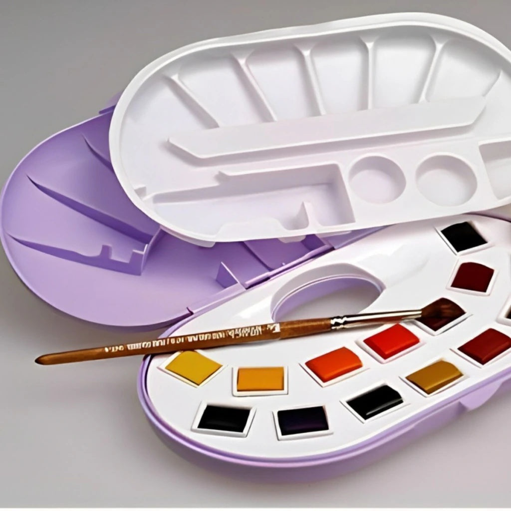 Estojo de Aquarela em Pastilha com 14 Cores - Lefranc Bourgeois