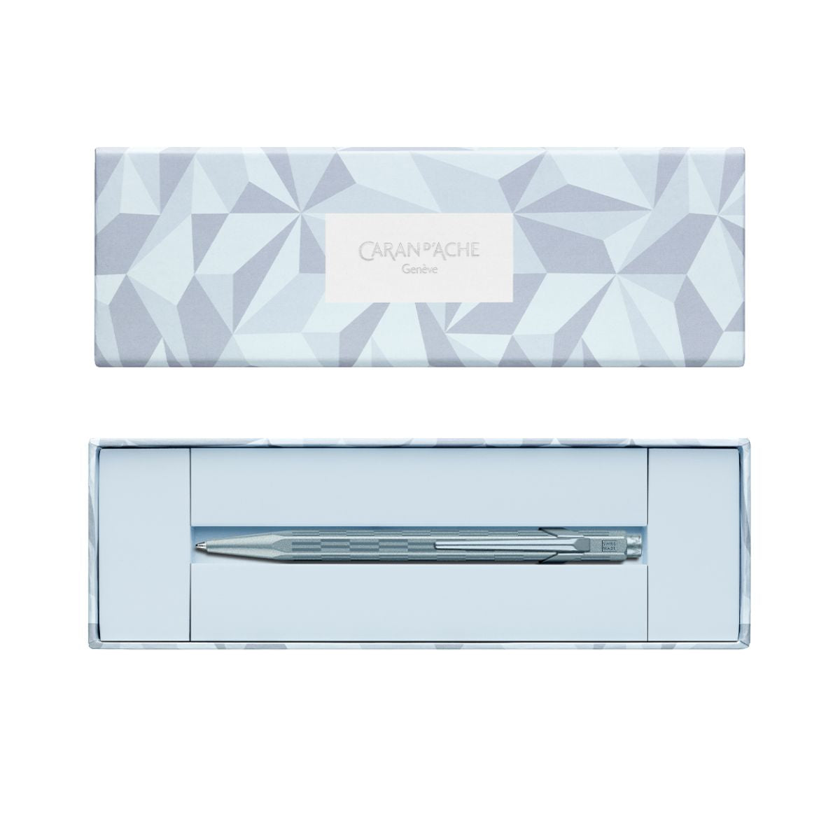 Caneta Esferográfica Caran D'ache 849 Alpine Frost Blue - Edição Especial