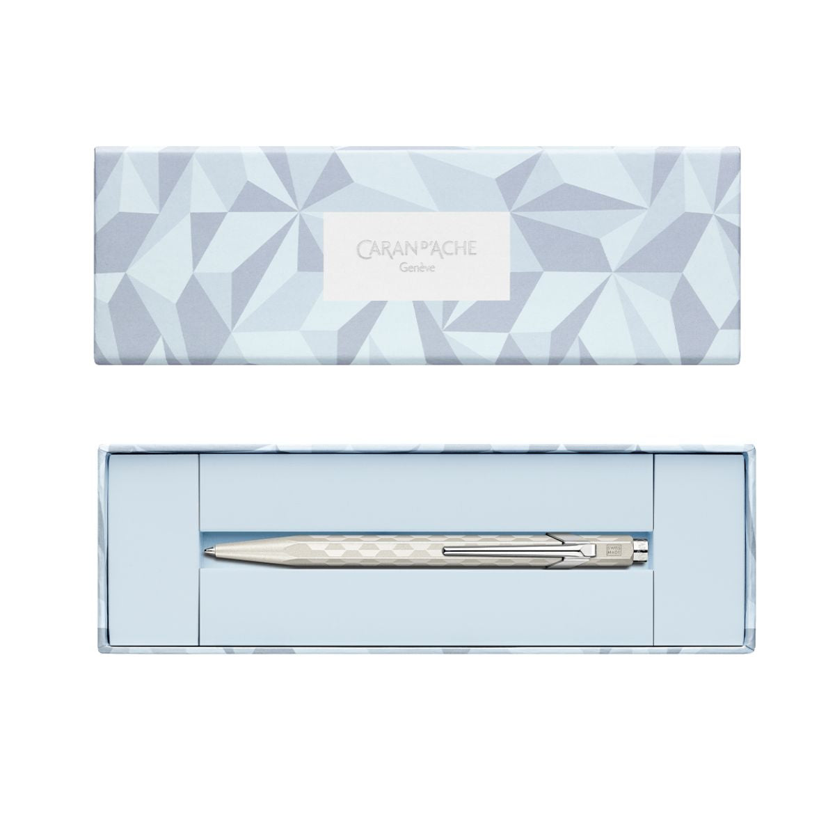 Caneta Esferográfica Caran D'ache 849 Alpine Frost White - Edição Especial