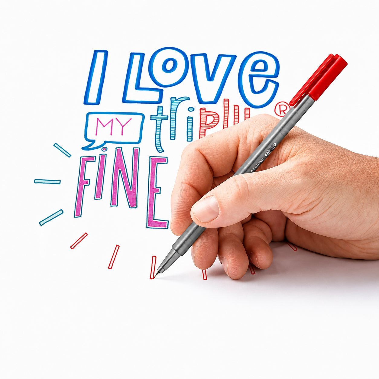 Estojo Caneta Fineliner Triplus 0,3mm com 5 Unidades - Staedtler
