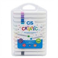 Estojo de Marcador Artistico Criatic com 24 Cores - Cis