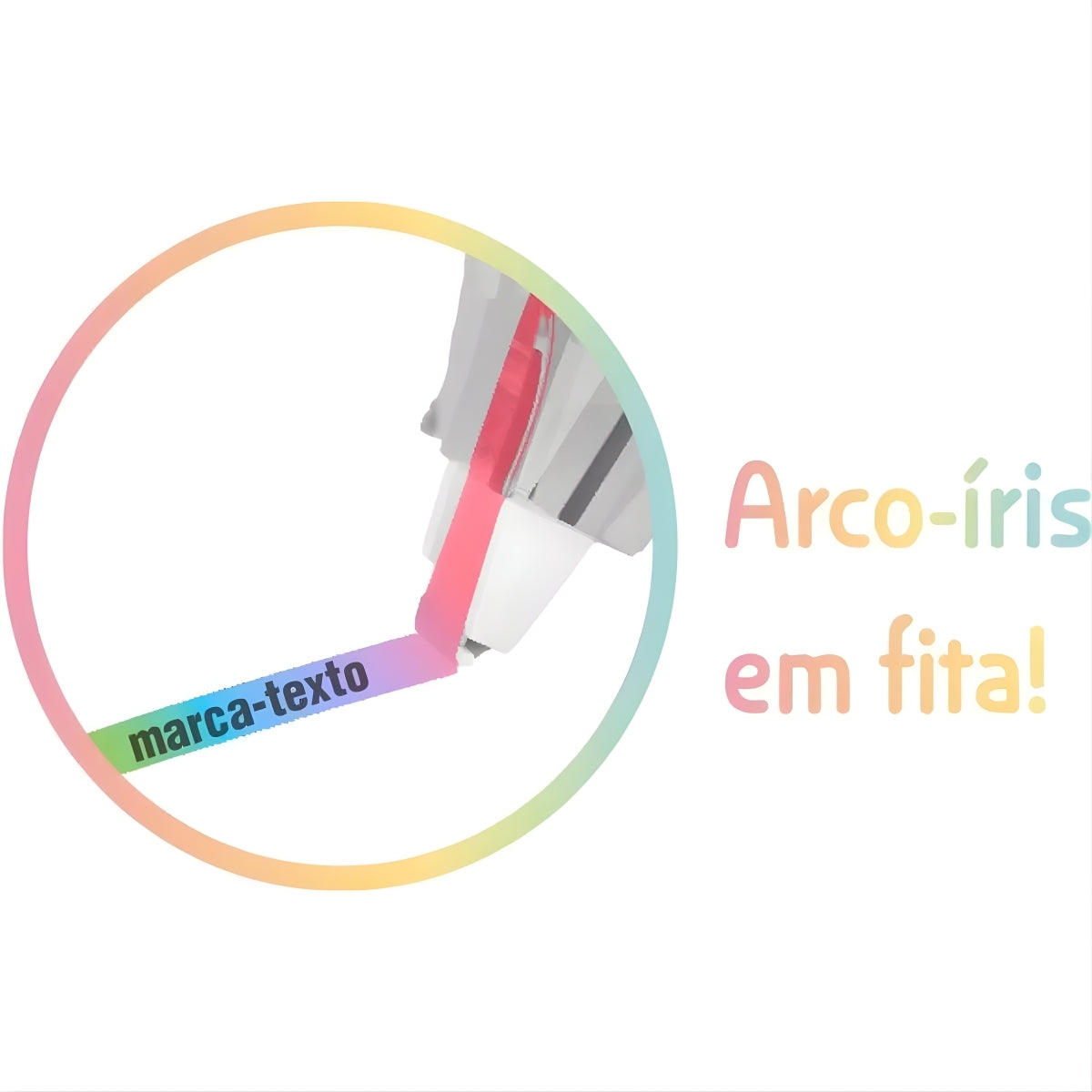 Marca Texto em Fita Lumini Rainbow 5mmx3m com 1 Unidade - Cis