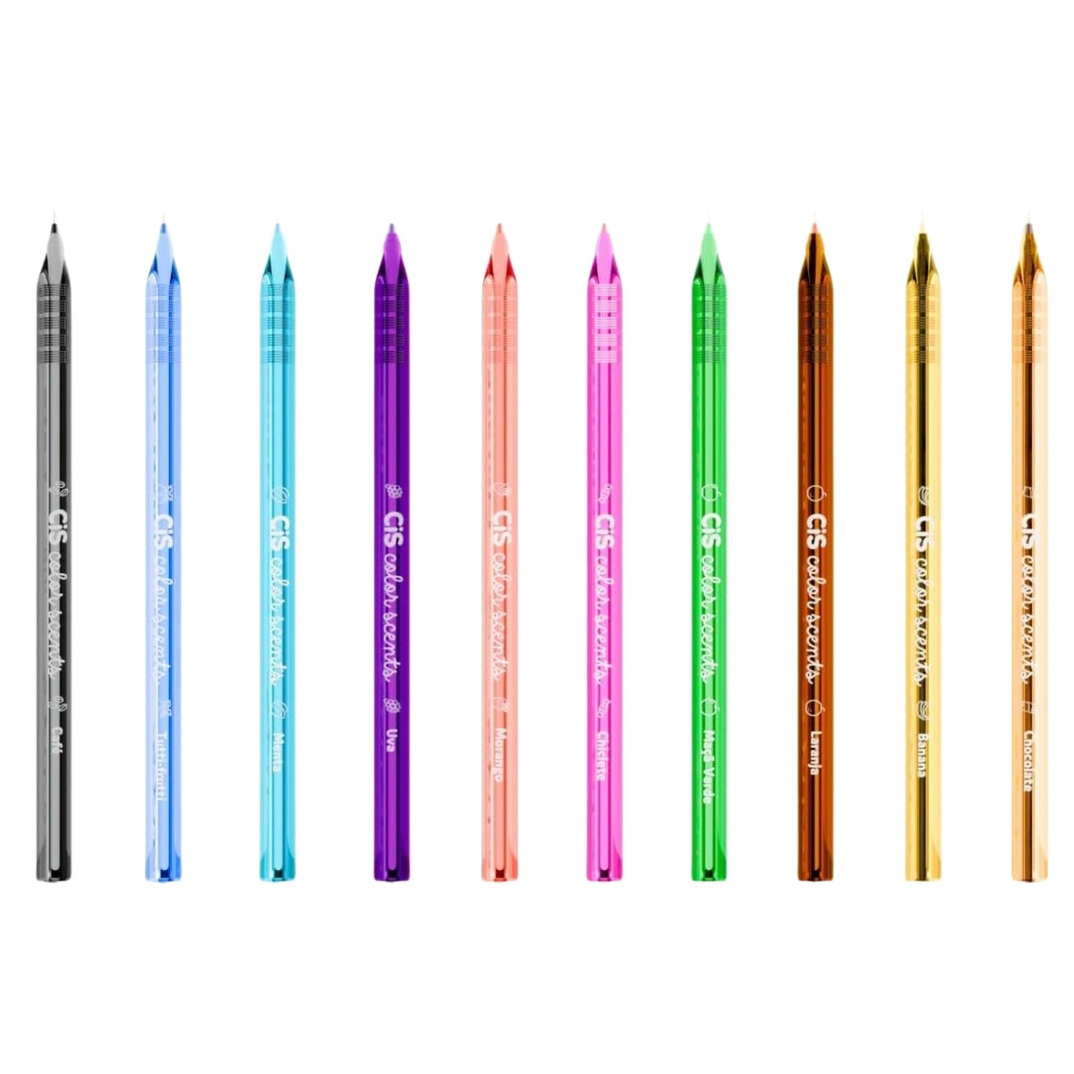 Estojo de Caneta Esferográfica Color Scents 1.2Mm com 5 Unidades - Cis