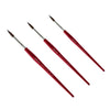 Pincel Artistico Escoda Aquario Redondo Pelo de Esquilo Natural Cabo Curto Vermelho - 1125