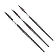 Pincel Escoda Ultimo Dagger 1534 Pelo Sintético Faca Cabo Curto Preto Aquarela