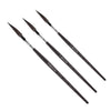 Pincel Escoda Ultimo Dagger 1534 Pelo Sintético Faca Cabo Curto Preto Aquarela