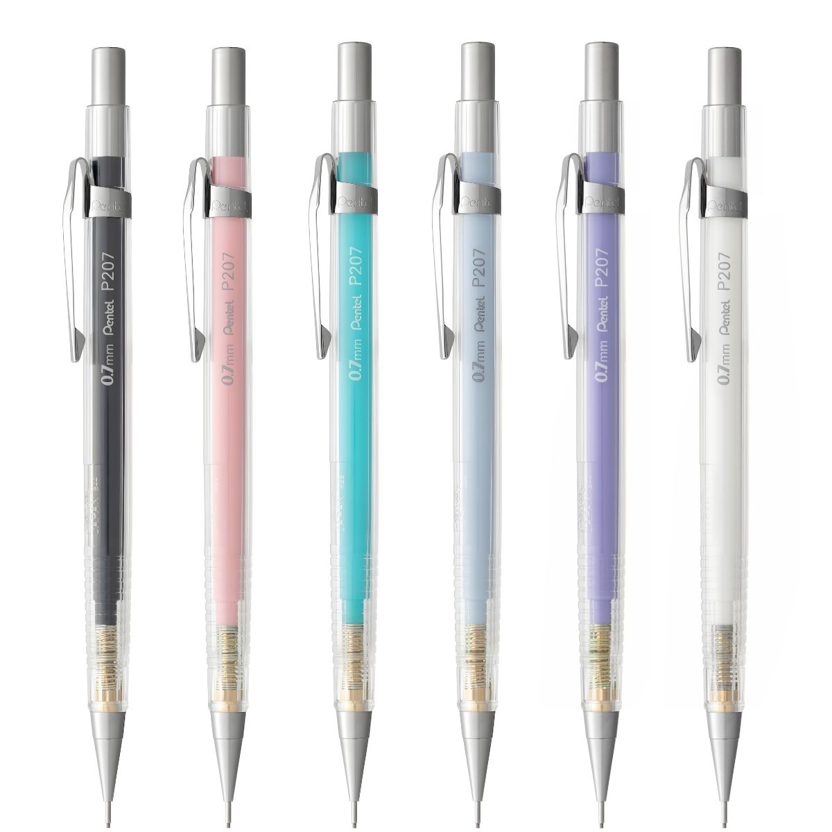 Lapiseira P200 Pentel Cores de Sorvete 0.7Mm