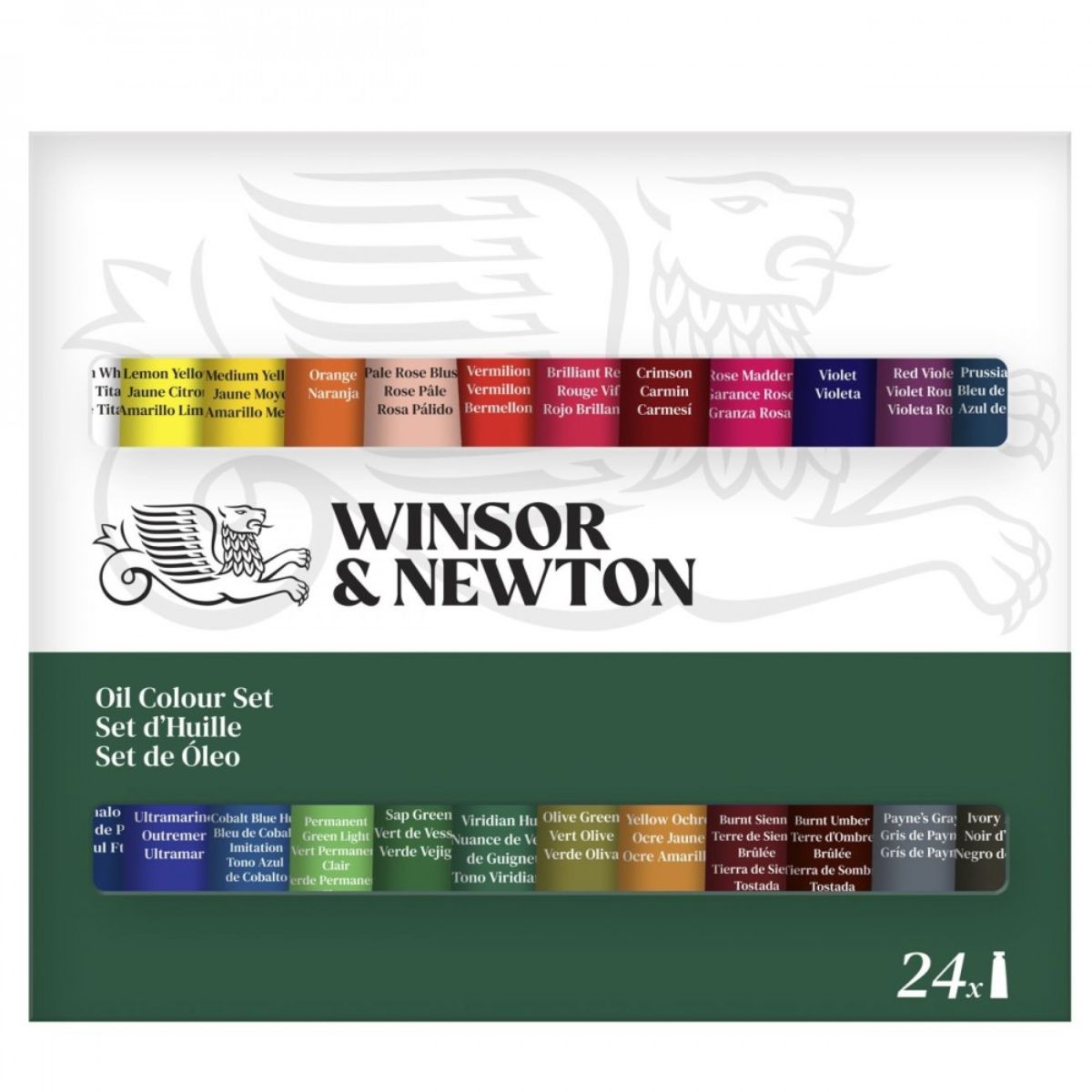 Estojo Tinta Óleo Winsor & Newton Discover 24 Cores 10ml Consistência Uniforme e Brilhante
