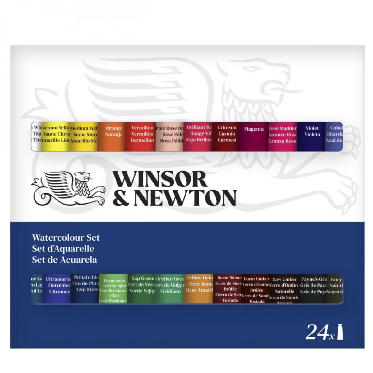 Estojo Tinta Aquarela Winsor & Newton Discover 24 Cores 10ml Alta Transparência Pigmentos Premium