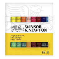 Estojo Tinta Acrílica Winsor & Newton Discover 18 Cores 10ml Consistência Fluida Secagem Rápida