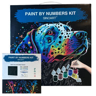 Kit de Tela para Pintura Numerada Sinoart 30x30cm Black