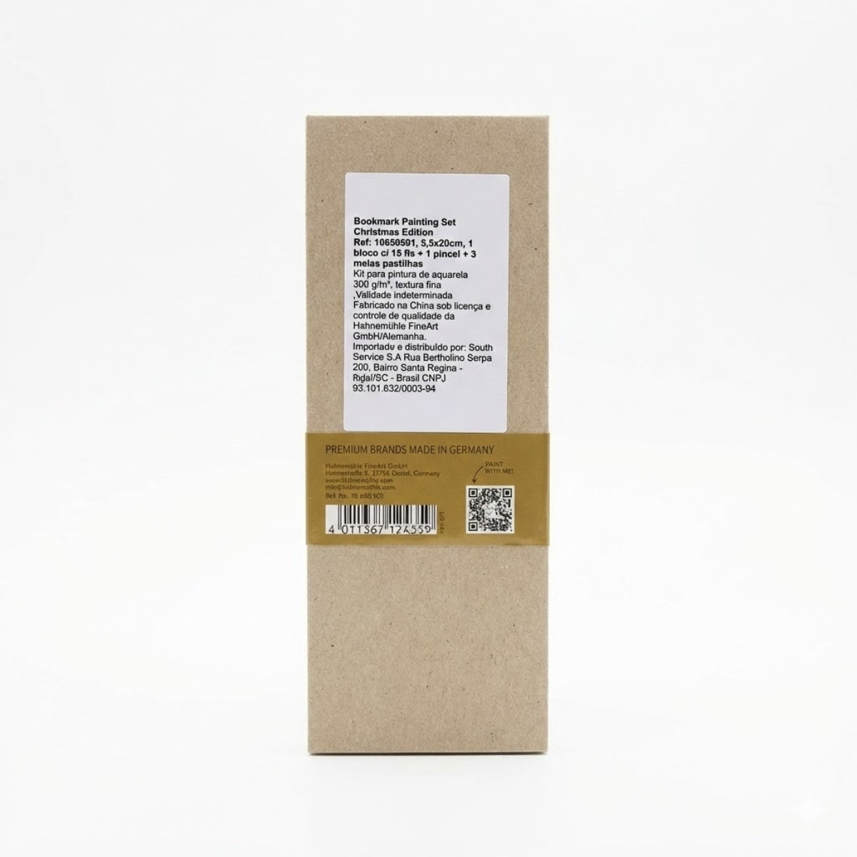 Kit Marcadores de Paginas Hahnemuhle com 03 Pastilhas de Aquarela e 01 Pincel (edicao Natal)