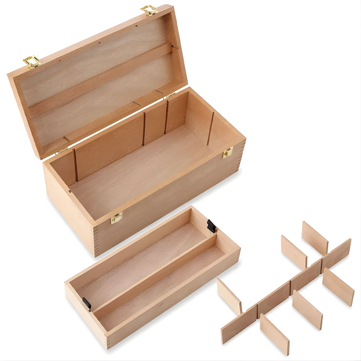Maleta Pintura Sinoart Multiuso Storage Box 41x20x16cm com Divisórias