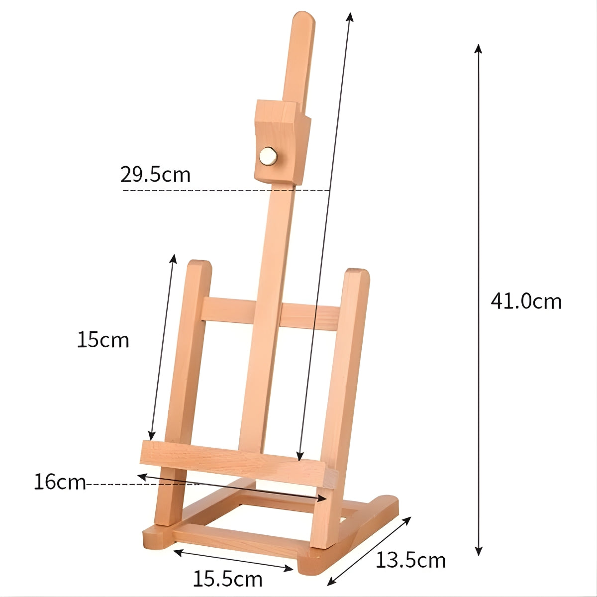Cavalete de Mesa Portátil em Madeira 16x19x44cm - Sinoart
