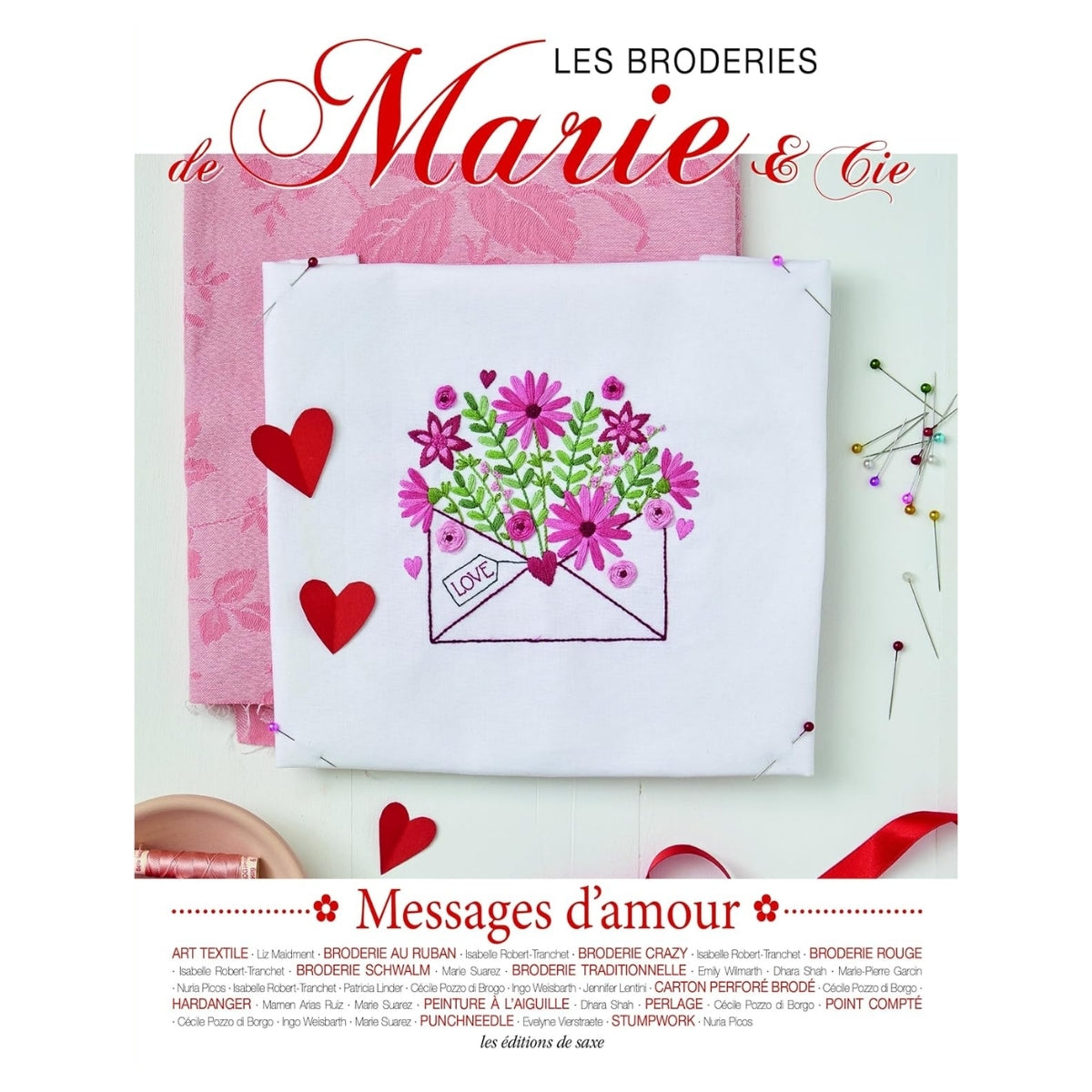 Livro Les Broderies de Marie & Cie 23 - Messages D?amour (Livro em Francês) - Ambientes & Costumes