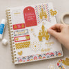 Die Cuts Apliques Recortados em Papel C Hot Stamping Coleção Mundo Magico 15,1x13,1cm para Scrapbook e Scrapdecor Ldch-020 - Litoarte