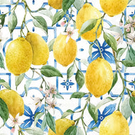 Guardanapo para Decoupage Ambiente 33x33cm com 2 Unidades - Limões Branco