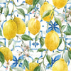 Guardanapo para Decoupage Ambiente 33x33cm com 2 Unidades - Limões Branco