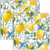 Guardanapo para Decoupage Ambiente 33x33cm com 2 Unidades - Limões Branco