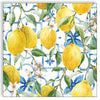 Guardanapo para Decoupage Ambiente 33x33cm com 2 Unidades - Limões Branco