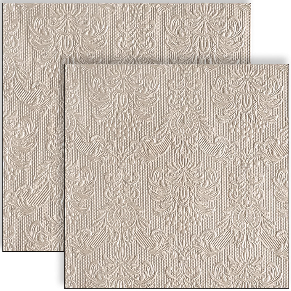 Guardanapo para Decoupage Ambiente 33x33cm com 2 Unidades -  Elegância Pérola